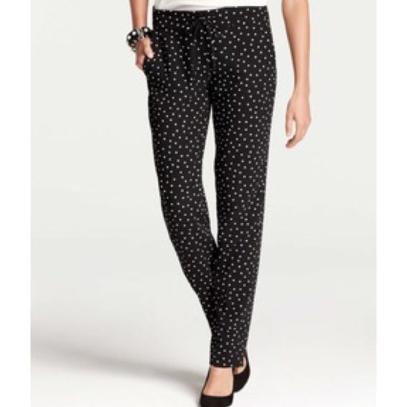 Ann Taylor Pants - Ann Taylor polka dot dress pants Sz 4